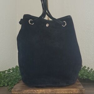 Free Pleaple Tony Bryant New York Black Suede Shoulder Bag